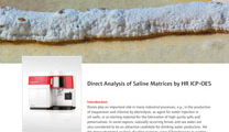 Direct Analysis of Saline Matrices by HR ICP-OES